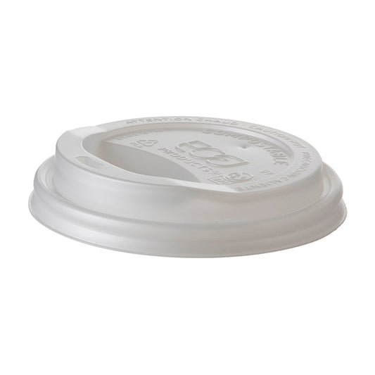 EcoProducts EcoLid Compostable Hot Cup Lids (Fits 10-20oz Hot Cups) | 88-Series | 800/cs