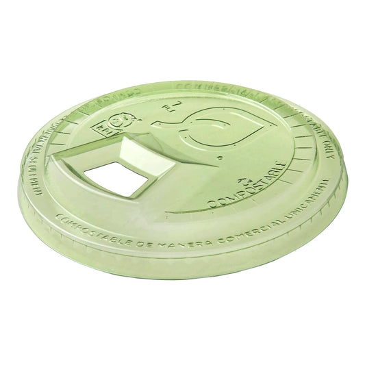 EcoProducts Veridian™ Compostable Sip Lid (Fits 9-24oz Cups | Green) | 93-Series | 1000/cs