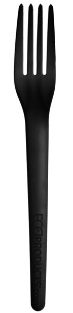 EcoProducts Plantware® Compostable Fork (7in | Black) | 1000/cs