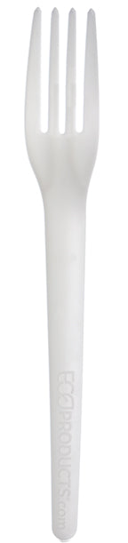 EcoProducts Plantware® Compostable Fork (7in | White | Individually Wrapped) | 1000/cs