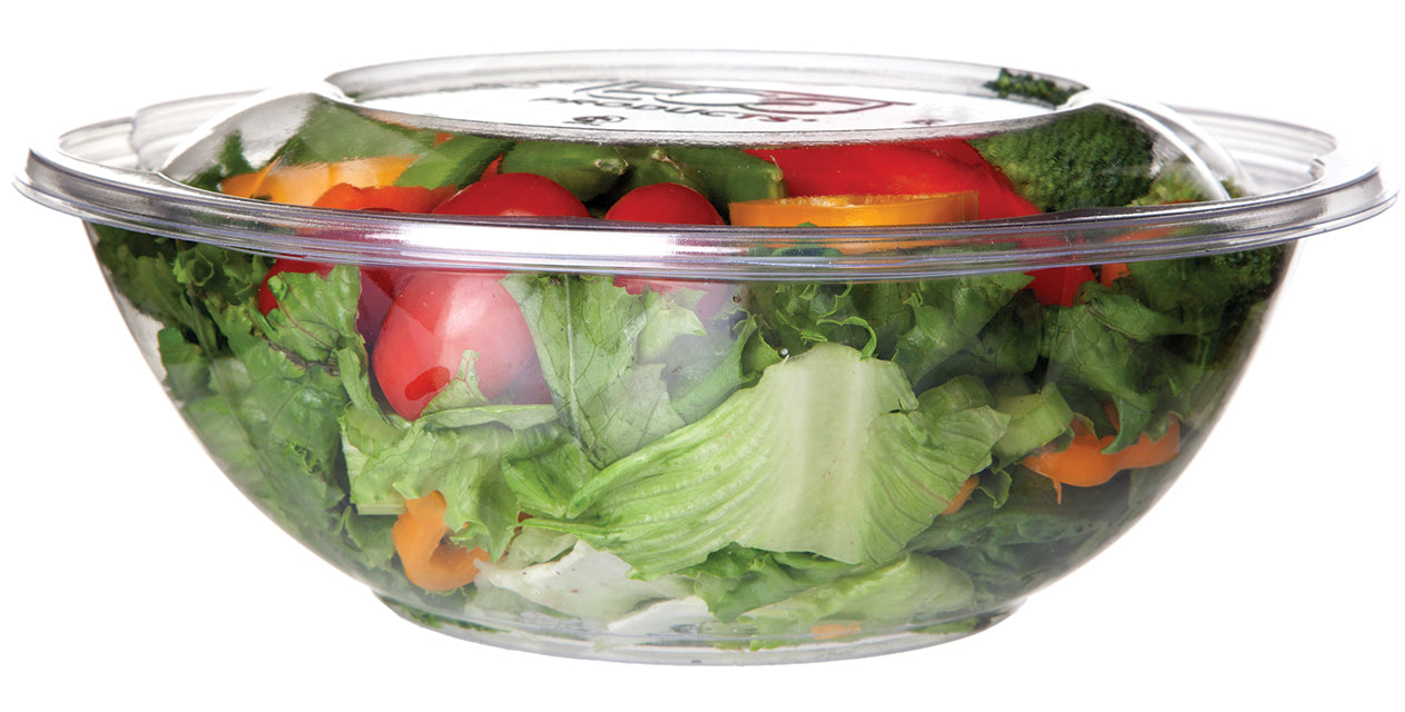 EcoProducts Compostable Salad Bowls w/ Lids (64oz) | 150/cs