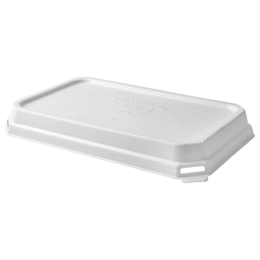 EcoProducts Vanguard™ WorldView™ Compostable Domed Rectangle Molded Fiber Lid (Fits SCRC107 Molded Fiber Container) | 207-Series | 200/cs