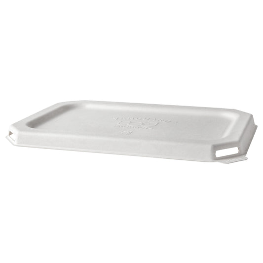 EcoProducts Vanguard™ WorldView™ Compostable Flat Molded Fiber Lid (Fits 24 and 32oz. Rectangle Molded Fiber Take-Out Containers) | 229-Series | 400/cs