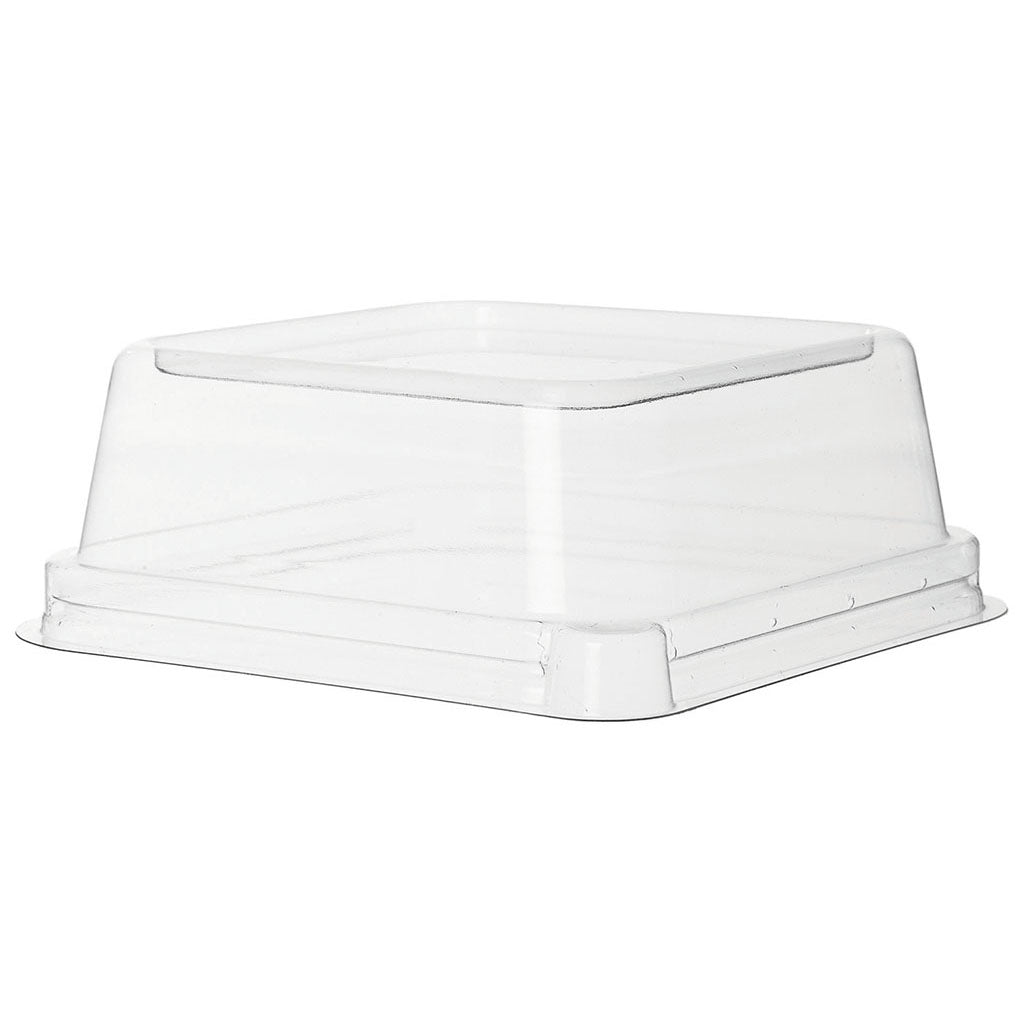 EcoProducts WorldView™ Compostable Dome Lid (Fits 8x6 2 and 3-Cmpt Molded Fiber Take-Out Containers | 200/cs) | 268-Series | 200/cs