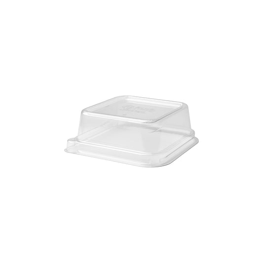 EcoProducts WorldView™ Compostable Lid (Fits 5in Square Molded Fiber Take-Out Containers) | 305-Series | 400/cs