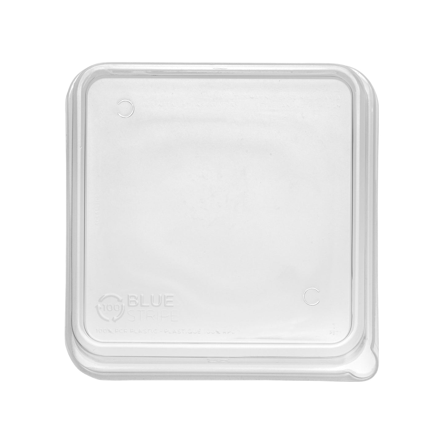 EcoProducts WorldView™ Compostable Lids (8in Shallow | Fits 8in Square Molded Fiber Containers) | 308-Series | 200/cs