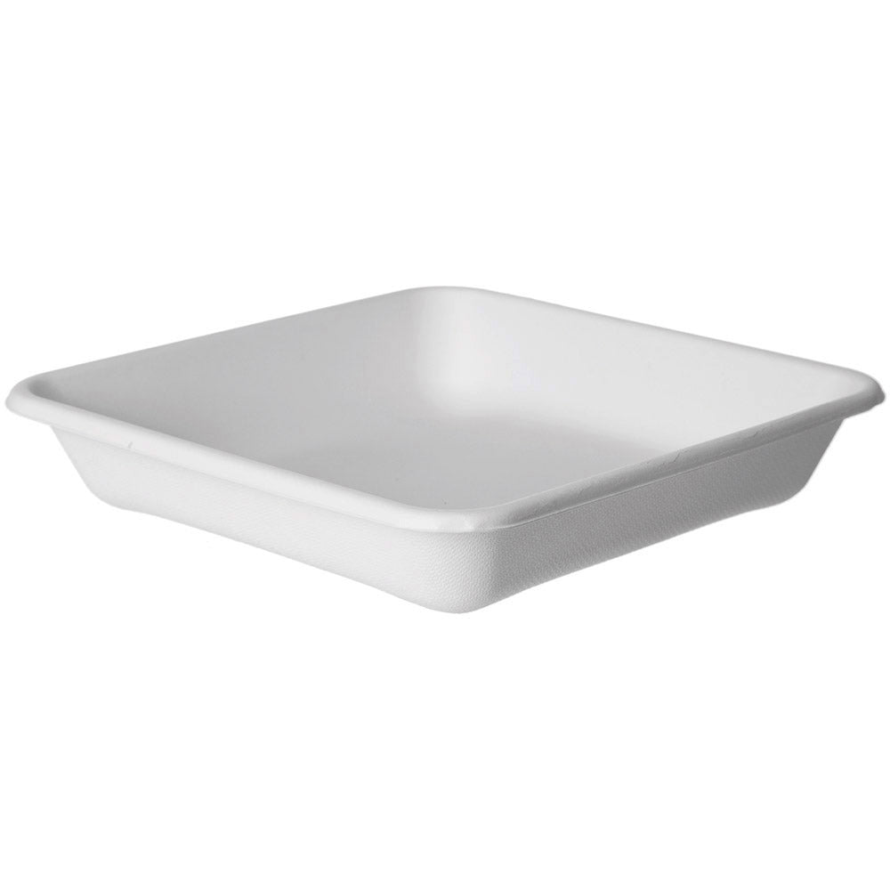 EcoProducts Vanguard™ WorldView™ Compostable Molded Fiber Take-Out Container (9in | Square) | 309-Series | 200/cs