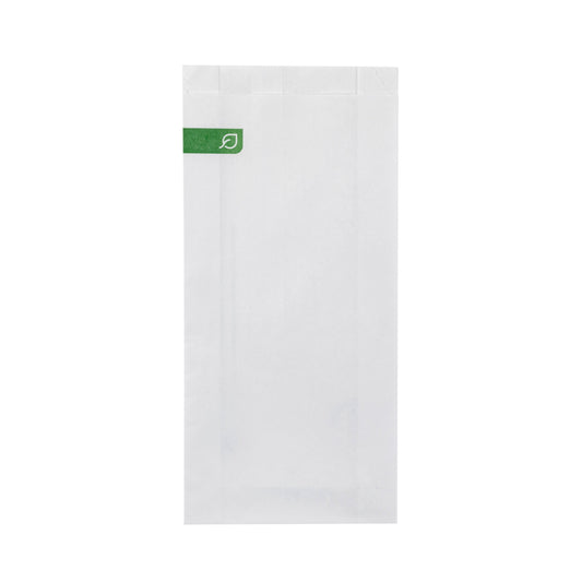 EcoProducts Compostable Pinch Bottom White Bag (#1 | 4x8) | 1000/cs