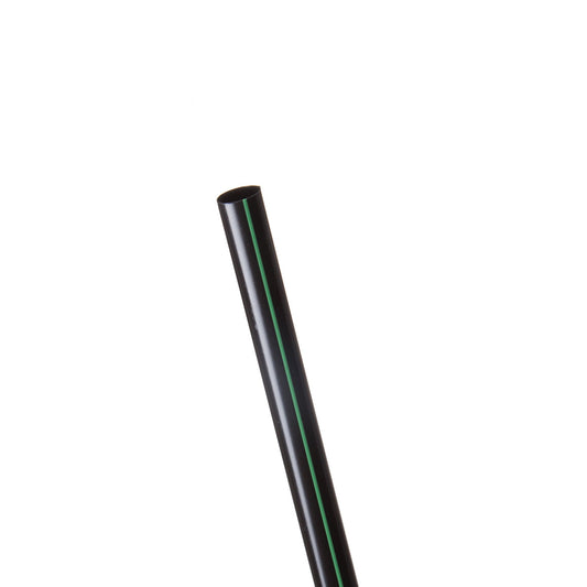 EcoProducts GreenStripe® Straws (6in/5mm diameter | Black | Unwrapped) | 7200/cs