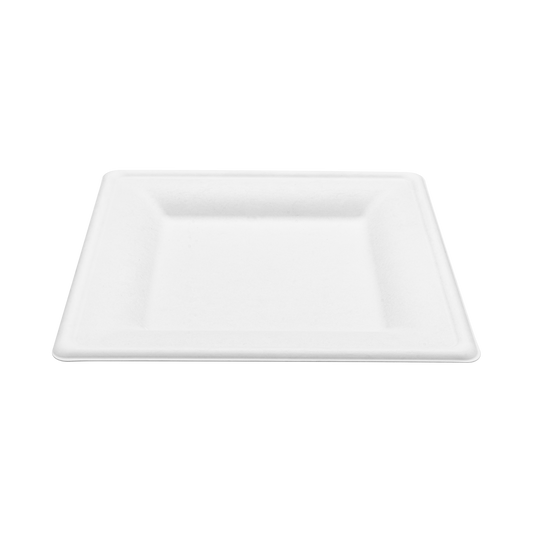 Karat Earth 10 x 10 Fiber Plate | Square | White |PFAS-Free