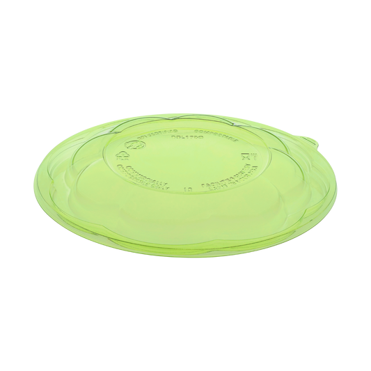 475-Series Lid | Karat Earth PLA Dome Lid for 18-48oz PLA Salad Container | Green