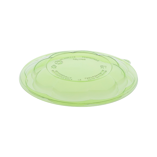 475-Series Lid | Karat Earth PLA Dome Lid for 18-48oz PLA Salad Container | Clear