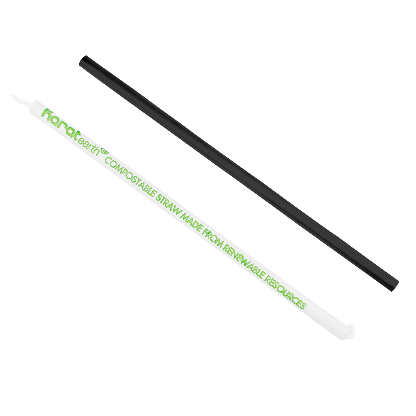 Karat Earth PLA Giant 8.75" Straw | Wrapped | Clear