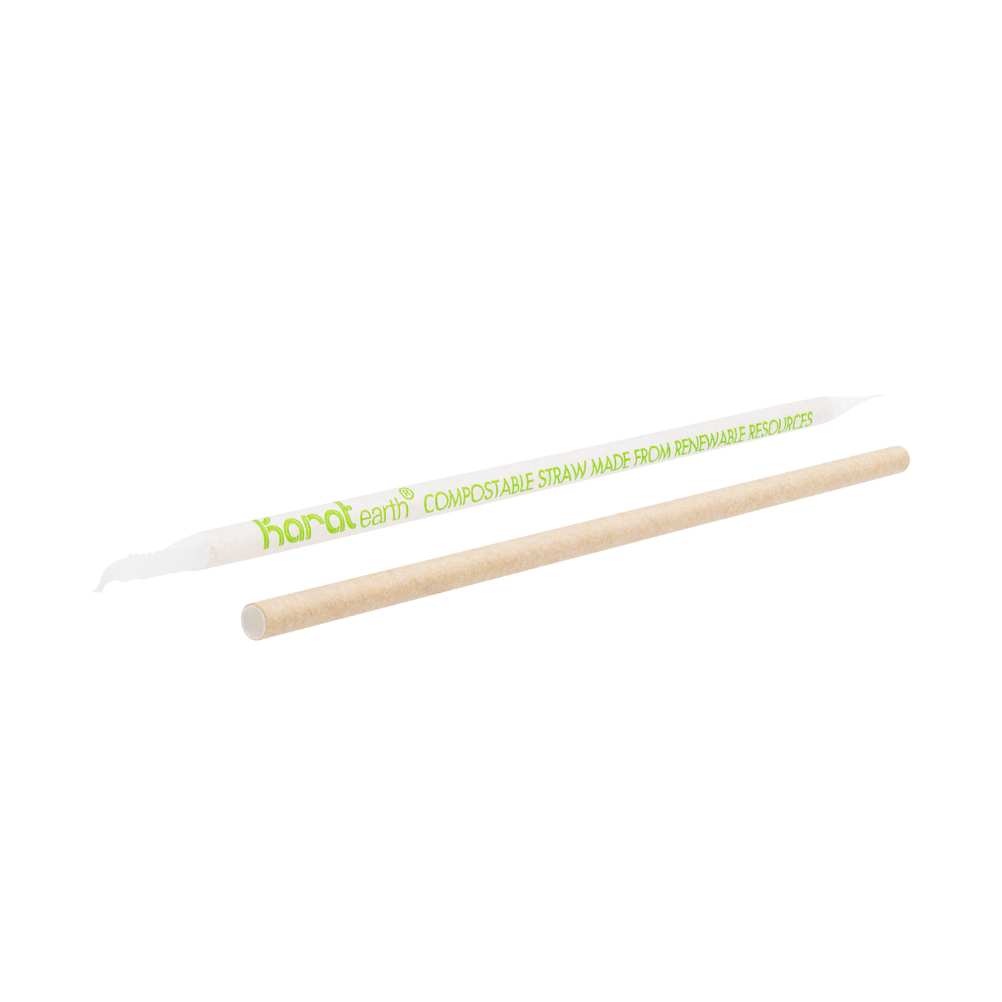 Karat Earth Paper Jumbo 7.75" Straw | Wrapped | Kraft