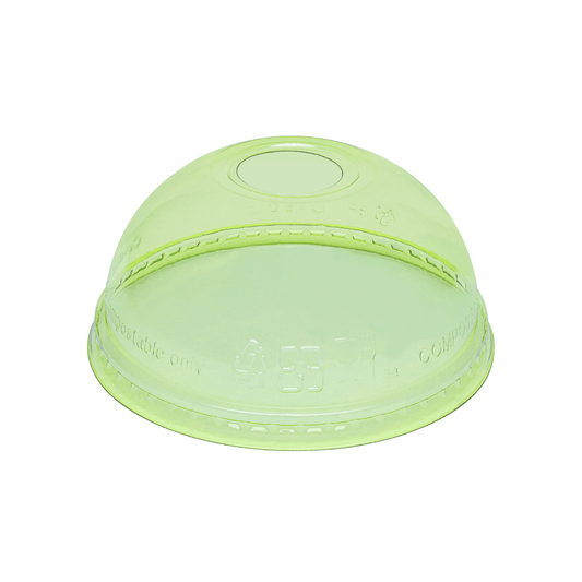 98-Series Lid | Karat Earth Dome Lid for 12-24oz PLA cup  | Green