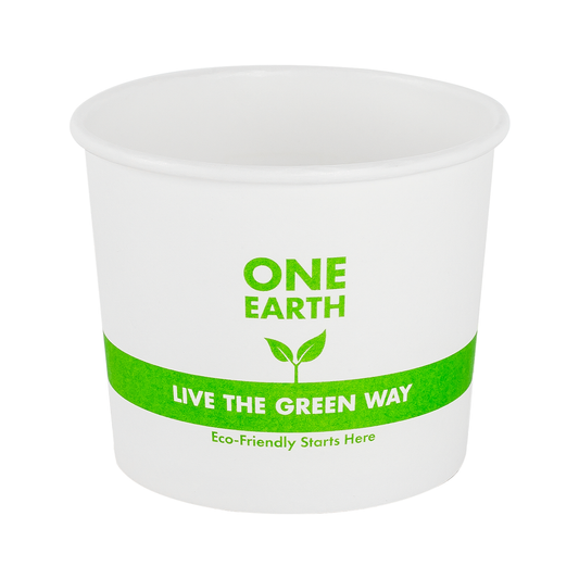 Karat Earth 10oz Compostable Paper Food Container | White | 190-Series