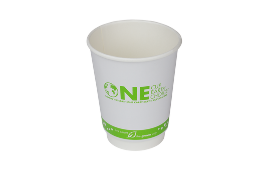 Karat Earth 12oz Compostable Insulated Paper Hot Cup | White | 91-Series