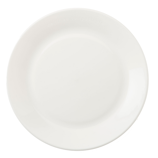 World Centric 10” Plate, White, 2 mm | 50/cs