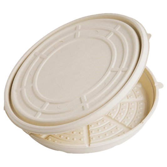 World Centric 14" Fiber PizzaRound Clamshell | 100/cs