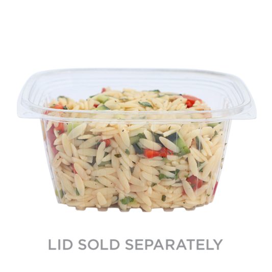 World Centric 16 oz Rectangular Deli, Clear  | 601-Series | 900/cs