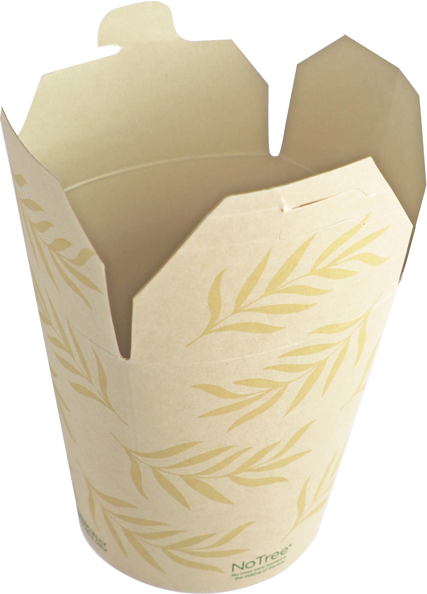 World Centric 4.1x3.6x4.6” (32oz) NoTree Tall Takeout Container | 500/cs