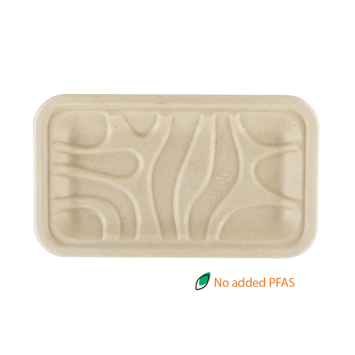 World Centric 8.3x4.9 x.7” 17S Fiber Tray, Laminated | 500/cs