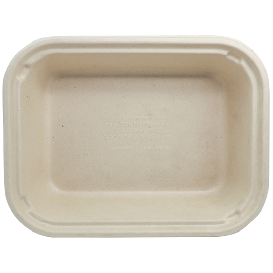World Centric 10x7.5x2.5" (60 oz) Fiber Container  | 215-Series | 400/cs