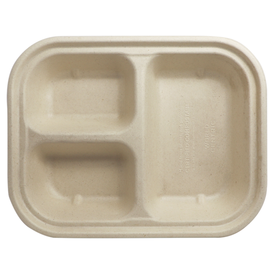 World Centric 10x7.5x1.5” (36 oz) Fiber Container  | 215-Series | 400/cs