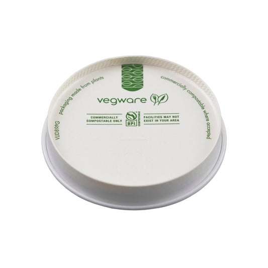 Vegware 89-Series paper hot cup lid | 89V-Series | 1000/cs
