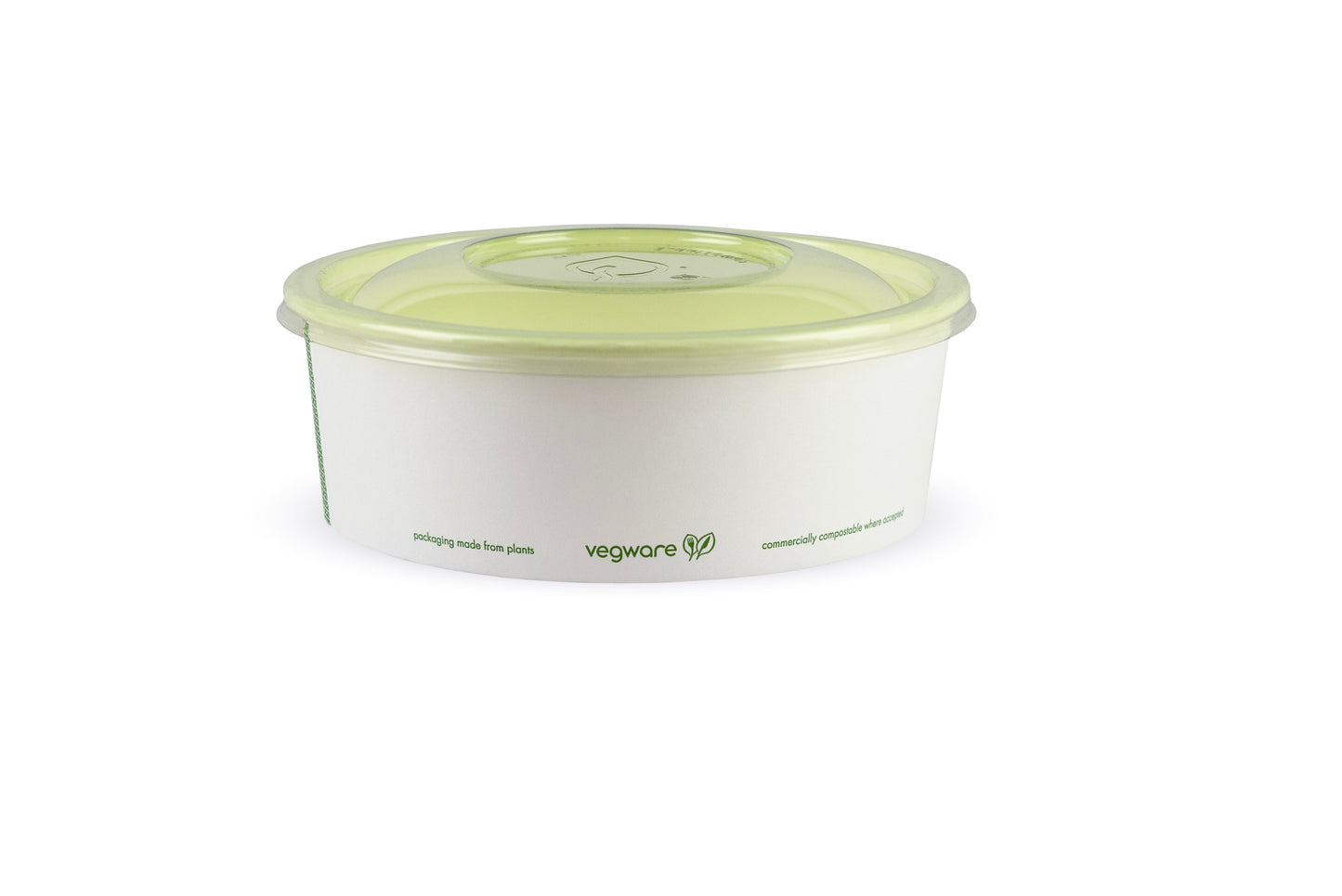 Vegware Veridian™ 185-Series PLA flat lid green | 185V-Series | 300/cs