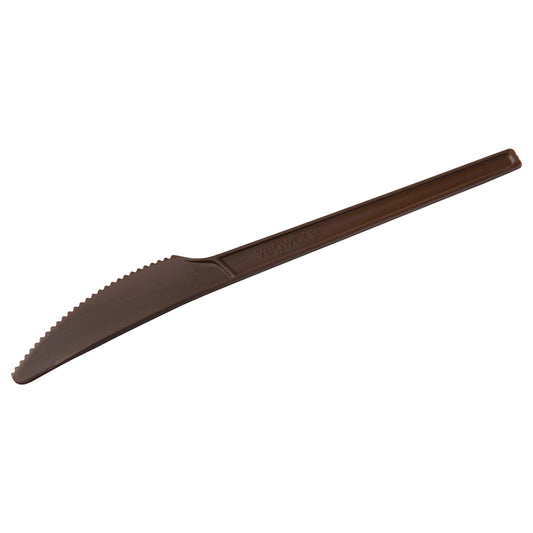 Vegware Veridian™ 6.5in compostable CPLA knife brown | 1000/cs