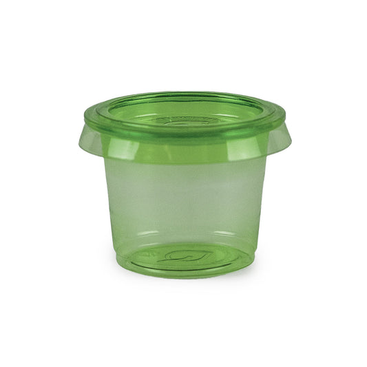 Vegware Veridian™ Renewable & Compostable Portion Cups - 1 oz. Green | 10-Series | 5000/cs