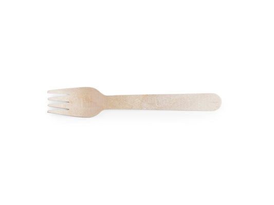 Vegware 6in wooden fork | 1000/cs