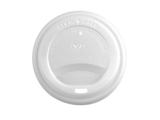 Vegware 89-Series CPLA hot cup lid | 89V-Series | 1000/cs