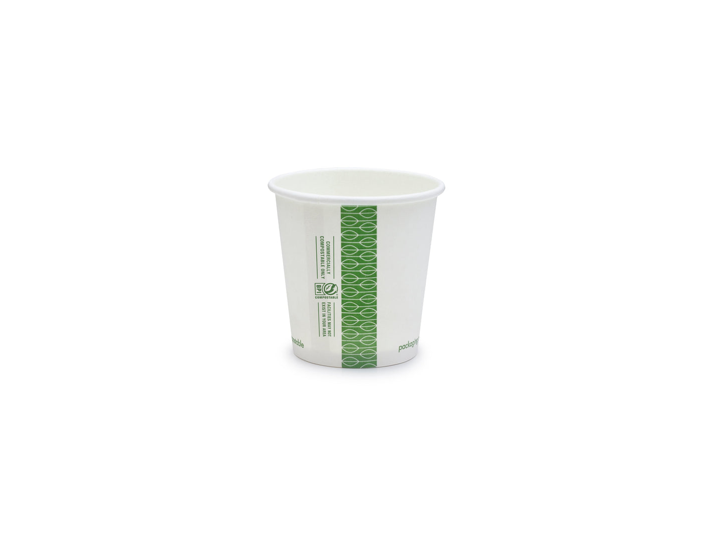 Vegware 4oz white hot cup, 62-Series | 62V-Series | 1000/cs