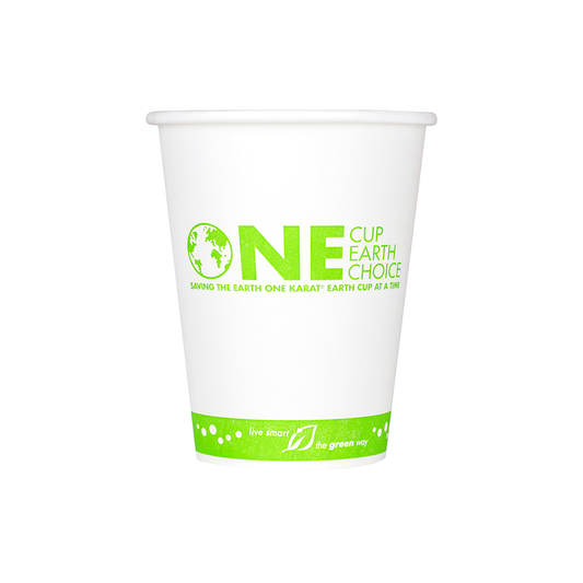 Karat Earth 12oz Compostable Paper Hot Cup | White | 91-Series